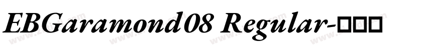 EBGaramond08 Regular字体转换